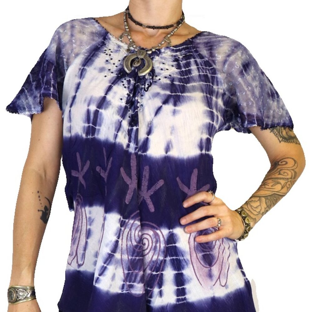 Comfy Tie Dye Relaxed fit Festival Top
